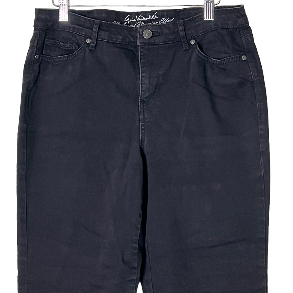 Gloria Vanderbilt | Rail straight high rise classic black jeans size 8 - Picture 7 of 13